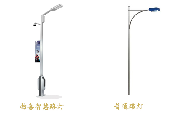 智慧路燈與普通路燈